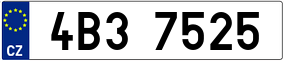 Trailer License Plate